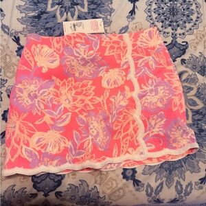 NWT Lilly Pulitzer Michelina Floral Mini Skort in Rousseau Pink size 0